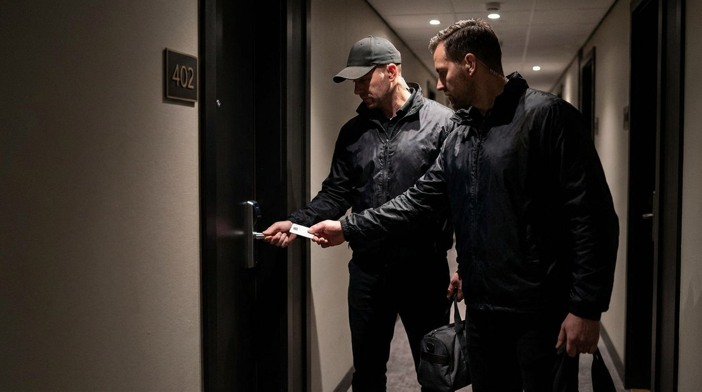 Hotel room break-in